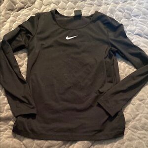 Nike Women's Black Long Sleeve Medium Drifit Top